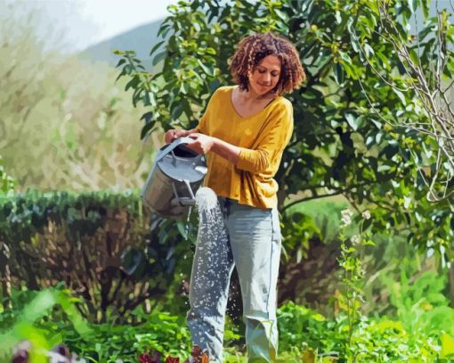 Garden Woman Diamond Paintings