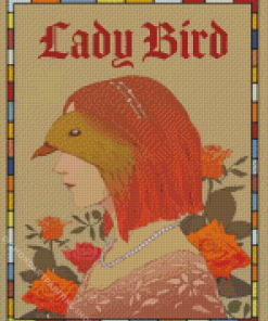 Lady Bird Poster Diamond Paintings