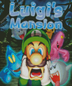 Luigis Mansion Game Diamond Paintings