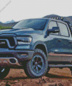 Ram Rebel Car Diamond Paintings