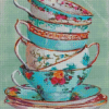 Tea Cups Diamond Paintings