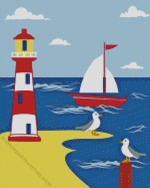 Talacre Lighthouse Diamond Paintings