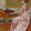 Woman Playing Piano Diamond Paintings