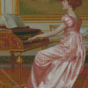 Woman Playing Piano Diamond Paintings