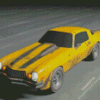 Yellow Camaro Diamond Paintings