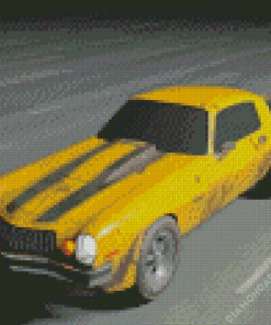 Yellow Camaro Diamond Paintings