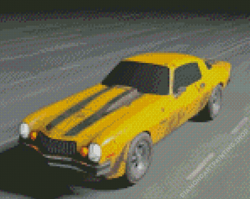 Yellow Camaro Diamond Paintings