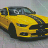 Yellow Mustang Diamond Paintings