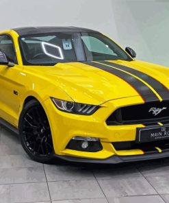 Yellow Mustang Diamond Paintings