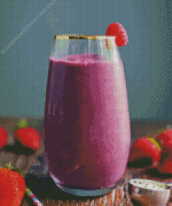 Acai Smoothie Strawberry Diamond Paintings