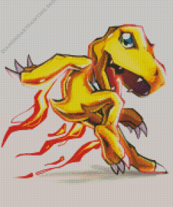 Agumon From Digimon Diamond Paintings