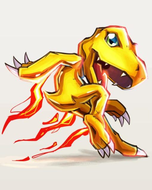 Agumon From Digimon Diamond Paintings