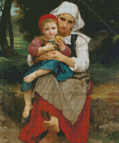 Breton Brother And Sister Diamond Paintings