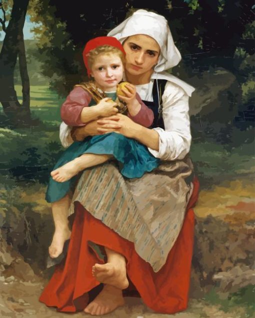 Breton Brother And Sister Diamond Paintings