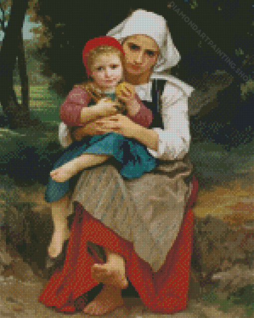 Breton Brother And Sister Diamond Paintings