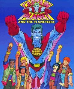 Captain Planet Diamond Paintings