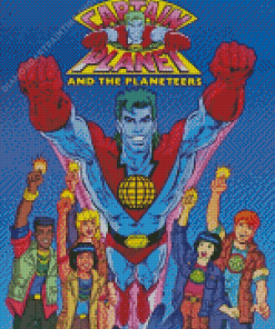 Captain Planet Diamond Paintings