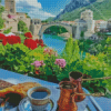 Coffee In Bosnia Mostar Diamond Paintings