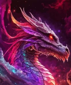 Dragon In The Space Diamond Paintings