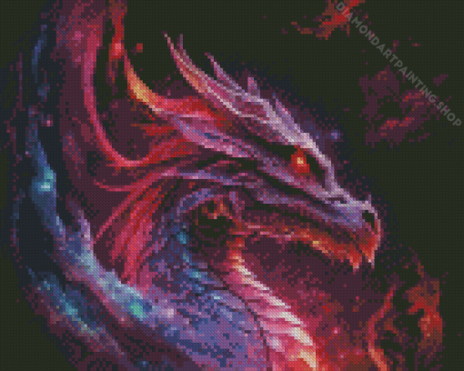 Dragon In The Space Diamond Paintings