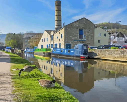 Hebden Bridge Canal Diamond Paintings