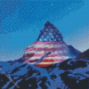 Matterhorn USA Flag Diamond Paintings