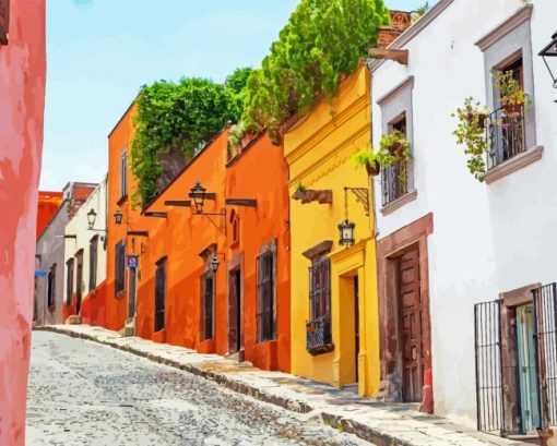 Mexican Houses Diamond Paintings