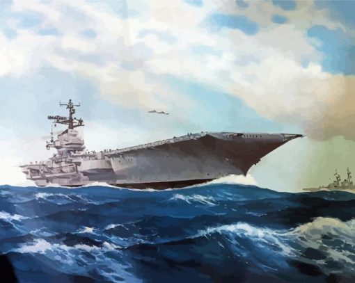 Military Uss Enterprise Diamond Paintings