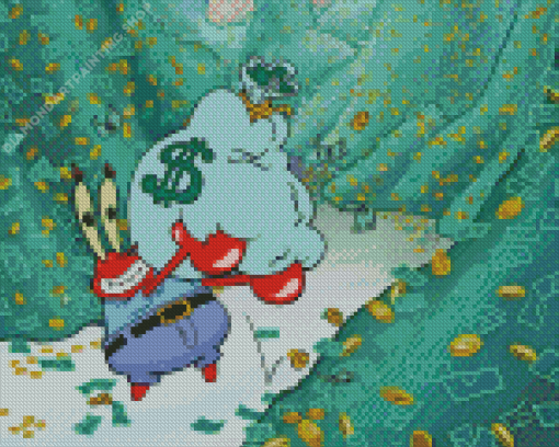 Mr Krabs Money Diamond Paintings