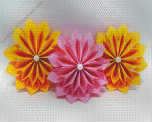 Origami Flowers Diamond Paintings