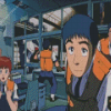 Patlabor Characters Diamond Paintings