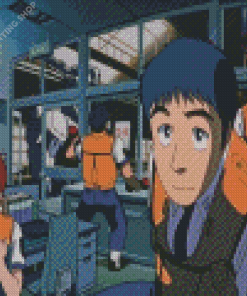 Patlabor Characters Diamond Paintings