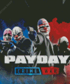 Payday Video Game Diamond Paintings