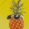 Pineapple With Sunglasses Diamond Paintings