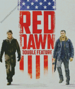 Red Dawn Poster Diamond Paintings