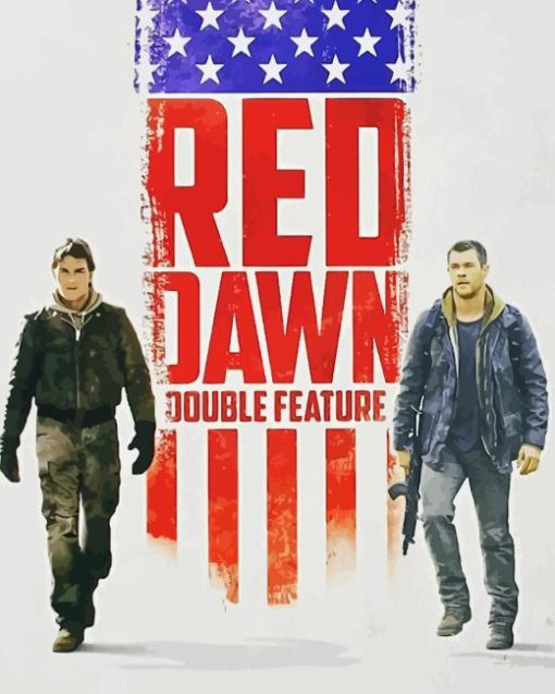 Red Dawn Poster Diamond Paintings