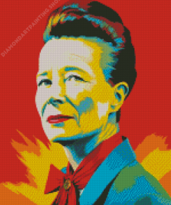 Simone De Beauvoir Diamond Paintings