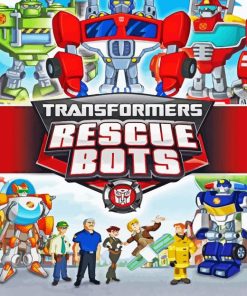 Transformers Rescue Bots Diamond Paintings