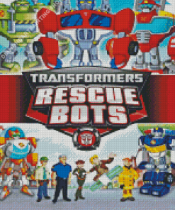 Transformers Rescue Bots Diamond Paintings