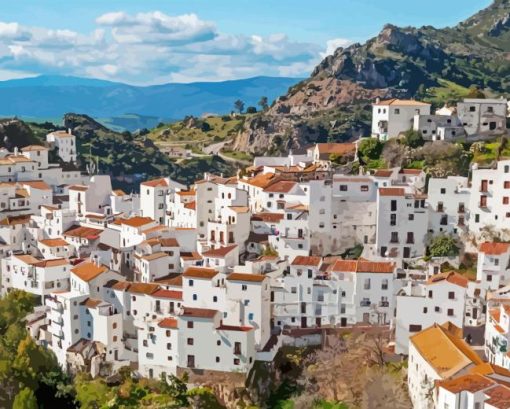 Village Of Casares Diamond Paintings