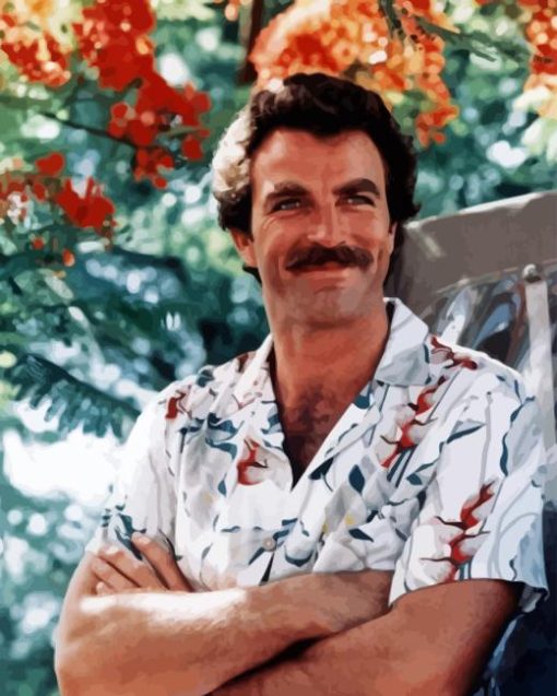 Young Tom Selleck Diamond Paintings