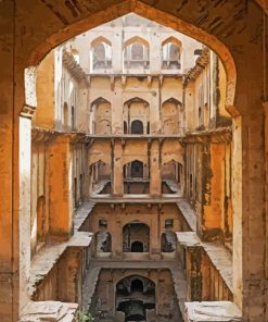 Deep Water Stepwell Diamond Paintings