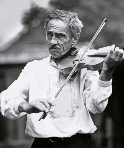 Old Violinist Man Diamond Paintings