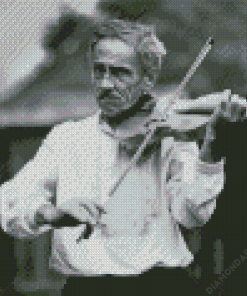 Old Violinist Man Diamond Paintings