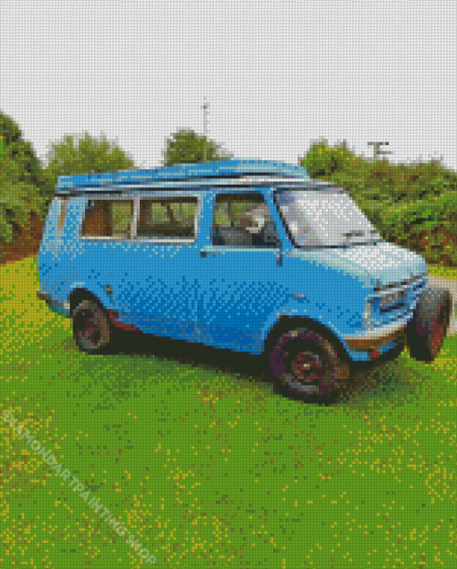 Blue Bedford Van Diamond Paintings