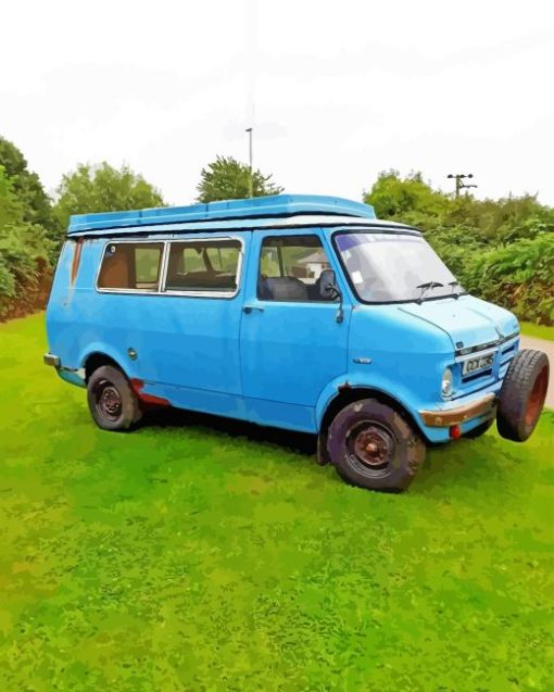 Blue Bedford Van Diamond Paintings