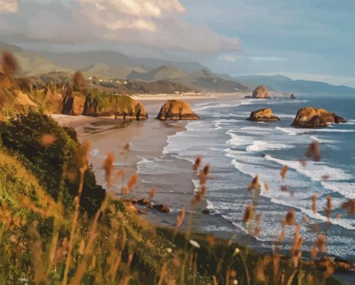 Cannon Beach Oregon Diamond Paintings