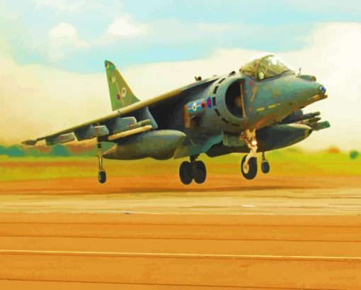 Harrier Military Aircraft Diamond Paintings