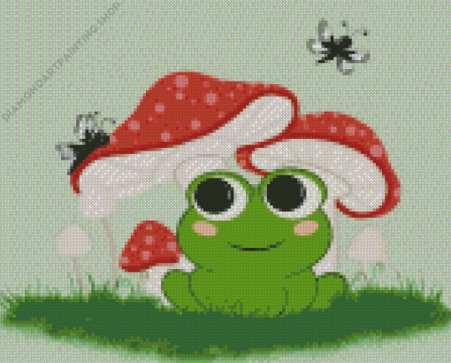 Kawaii Frog Diamond Paintings