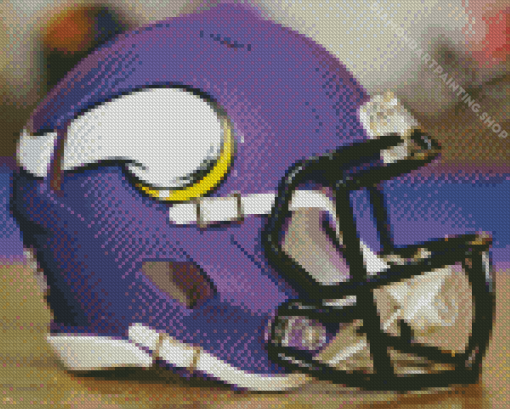 Minnesota Vikings Helmet Diamond Paintings